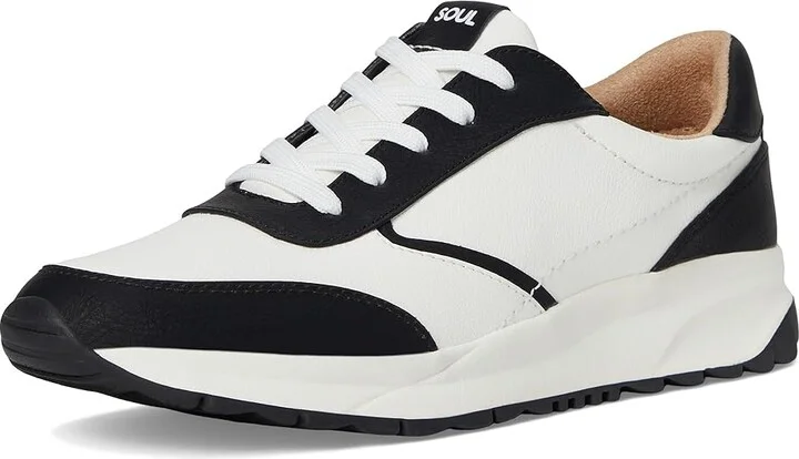 Naturalizer Jackson Oxfords Women's Shoes Black/White Faux Leather : 10 W (C) - Image 5