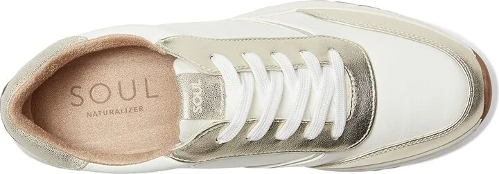 Naturalizer Jackson Oxfords Women's Shoes White/Champagne Faux Leather : 9.5 W (C) - Image 2