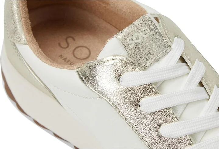 Naturalizer Jackson Oxfords Women's Shoes White/Champagne Faux Leather : 9.5 W (C) - Image 7