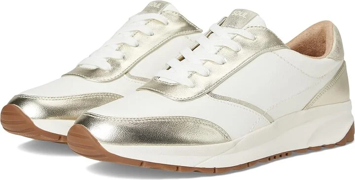 Naturalizer Jackson Oxfords Women's Shoes White/Champagne Faux Leather : 9.5 W (C)