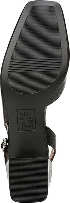 Naturalizer Jayla Low Heel Slingback Dress Shoes Women's Sandals Black Leather : 7 M (B) - Image 3
