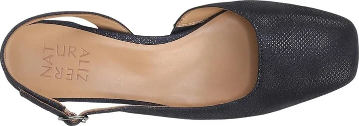 Naturalizer Jayla Low Heel Slingback Dress Shoes Women's Sandals Istmo Navy Leather : 9.5 M (B) - Image 2