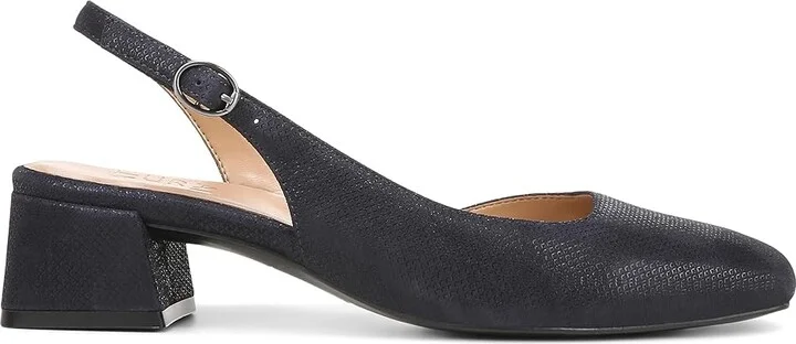 Naturalizer Jayla Low Heel Slingback Dress Shoes Women's Sandals Istmo Navy Leather : 9.5 M (B) - Image 7