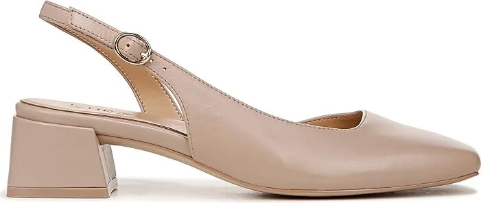 Naturalizer Jayla Low Heel Slingback Dress Shoes Women's Sandals Warm Fawn Tan Leather : 6 W (C) - Image 7