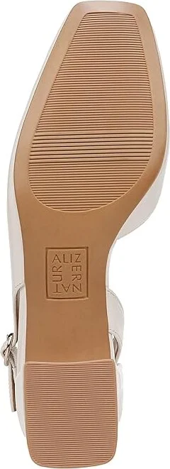 Naturalizer Jayla Low Heel Slingback Dress Shoes Women's Sandals Warm White : 7.5 W (C), Leather - Image 3
