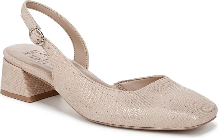 Naturalizer Jayla Mid-Heel Square Toe Slingback Pumps