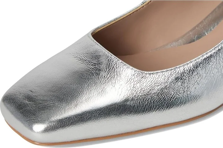 Naturalizer Jayla Pump High Women's Heels Silver Leather : 11 M (B), Leather/Rubber - Image 7