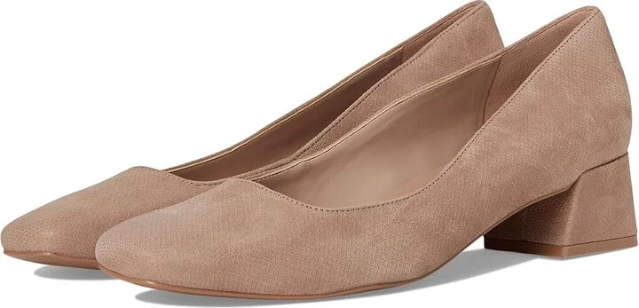 Naturalizer Jayla Pumps High Women's Heels Taupe Suede : 12 W (C), Leather