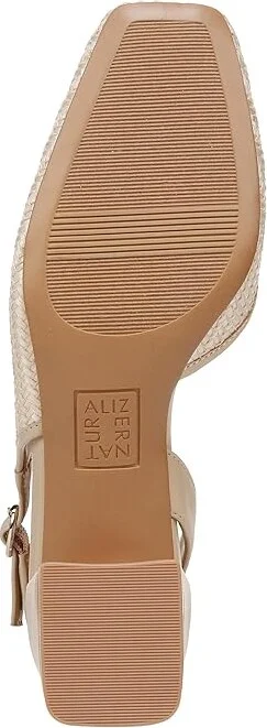 Naturalizer Jayla2 Slingbacks Women's Sandals Beige Woven Fabric : 9 W (C), Leather - Image 3