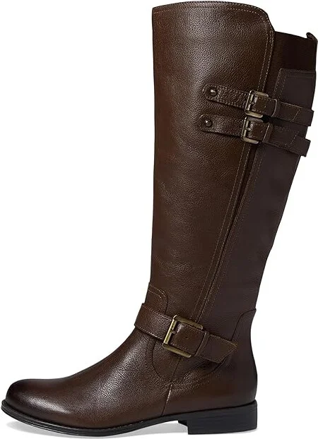 Naturalizer Jessie Wide Calf Women's Boots Chocolate Wide Calf Leather : 7 M (B) - Image 7