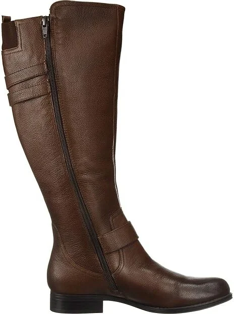 Naturalizer Jessie Wide Calf Women's Boots Chocolate Wide Calf Leather : 7 M (B) - Image 8