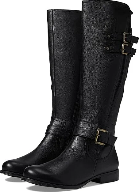 Naturalizer Jessie Women's Boots Black Leather : 9.5 W (C)