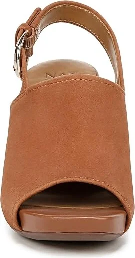 Naturalizer Jianna Women's Sandals English Tea Suede : 11 M (B), Leather - Image 4