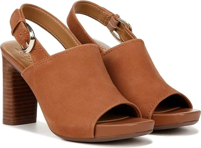 Naturalizer Jianna Women's Sandals English Tea Suede : 11 M (B), Leather