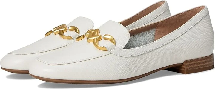 Naturalizer Jovie Women's Shoes Warm White Lizard Pattern Leather : 9.5 W (C), Leather/Rubber
