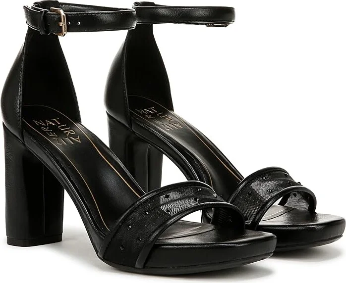 Naturalizer Joy Women's Shoes Black Faux Leather & Mesh : 11 W (C)