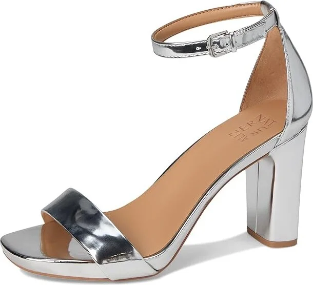Naturalizer Joy Women's Shoes Silver : 10.5 M (B), Leather - Image 5