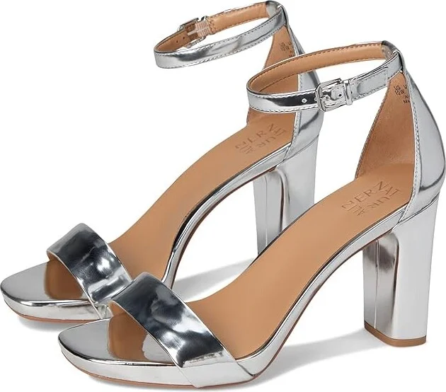 Naturalizer Joy Women's Shoes Silver : 10.5 M (B), Leather