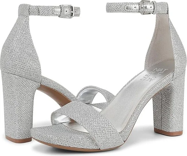 Naturalizer Joy Women's Shoes Silver Fab Fabric : 10 M (B) - Image 5