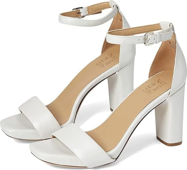 Naturalizer Joy Women's Shoes White Leather : 9.5 W (C)