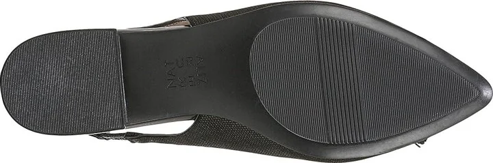 Naturalizer Juliana Slingbacks Women's Maryjane Shoes Black Metallic Leather : 6 W (C) - Image 3
