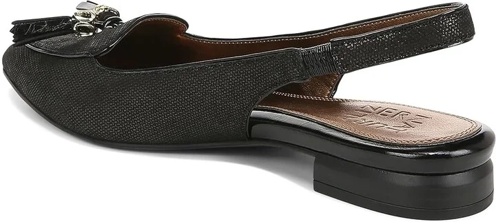 Naturalizer Juliana Slingbacks Women's Maryjane Shoes Black Metallic Leather : 6 W (C) - Image 4