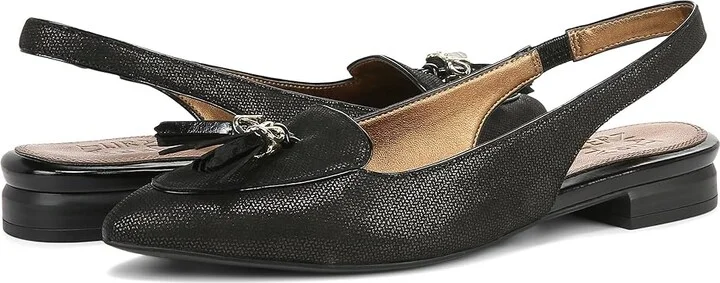 Naturalizer Juliana Slingbacks Women's Maryjane Shoes Black Metallic Leather : 6 W (C) - Image 5