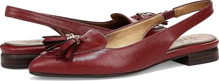 Naturalizer Juliana Slingbacks Women's Maryjane Shoes Cranberry Leather : 7.5 W (C)
