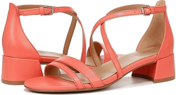 Naturalizer June Ankle Straps Women's Sandals Apricot Blush Leather : 5.5 M (B) - Image 5