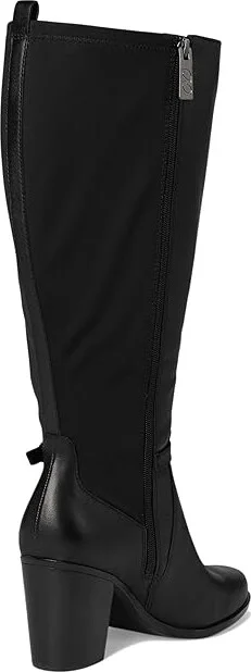 Naturalizer Kalina-Stretch Extra Wide Calf Boots Women's Boots Black Leather and Fabric : 8 W (C), Leather/Textile - Image 4