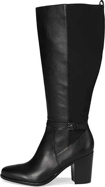 Naturalizer Kalina-Stretch Extra Wide Calf Boots Women's Boots Black Leather and Fabric : 8 W (C), Leather/Textile - Image 6