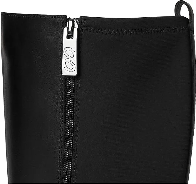 Naturalizer Kalina-Stretch Wide Calf Boots Women's Boots Black Leather and Fabric : 12 M (B) - Image 7