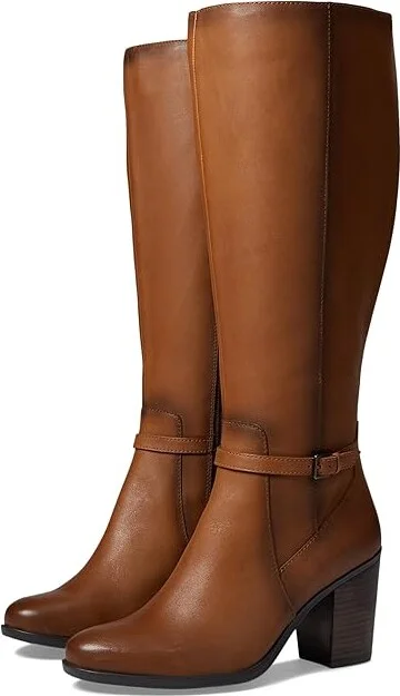 Naturalizer Kalina Wide Shaft Women's Shoes Cider Spice Leather : 7 WW (E)