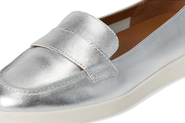 Naturalizer Karis Women's 1-2 inch heel Shoes Silver Leather : 12 M (B) - Image 7
