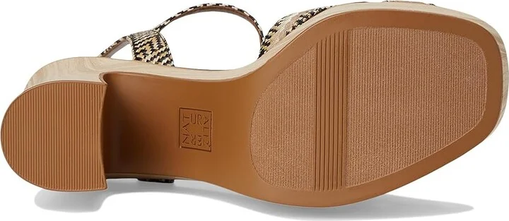 Naturalizer Katalina Women's Wedge Shoes Black/Tan Weave Fabric : 6.5 M (B), Synthetic - Image 3