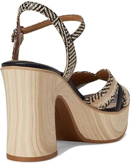 Naturalizer Katalina Women's Wedge Shoes Black/Tan Weave Fabric : 6.5 M (B), Synthetic - Image 4