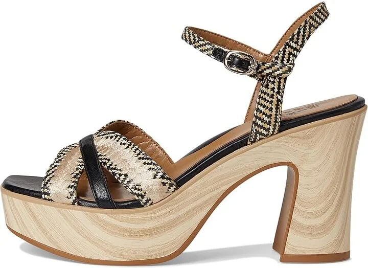 Naturalizer Katalina Women's Wedge Shoes Black/Tan Weave Fabric : 6.5 M (B), Synthetic - Image 6