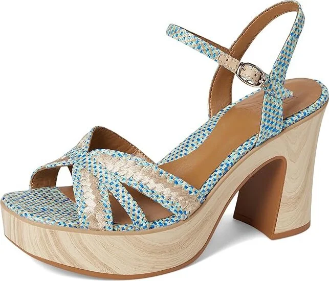 Naturalizer Katalina Women's Wedge Shoes Blue Weave Fabric : 12 M (B), Synthetic - Image 5