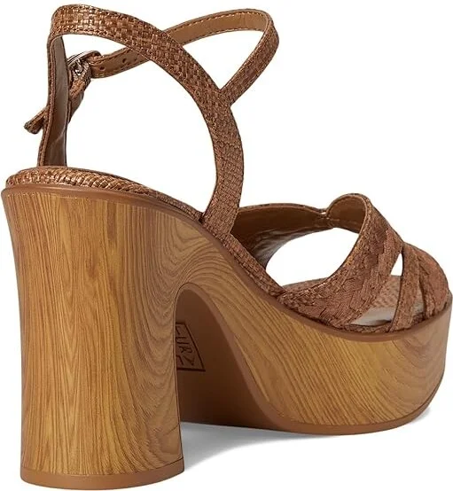 Naturalizer Katalina Women's Wedge Shoes Brown Raffia Fabric : 10 M (B), Synthetic - Image 4