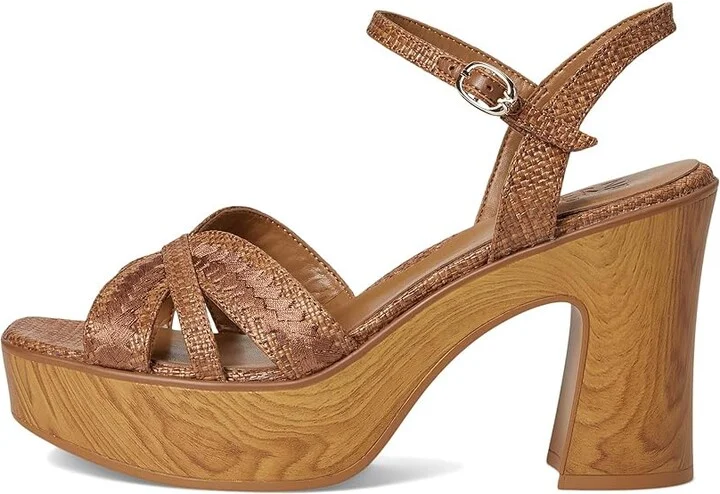Naturalizer Katalina Women's Wedge Shoes Brown Raffia Fabric : 10 M (B), Synthetic - Image 6