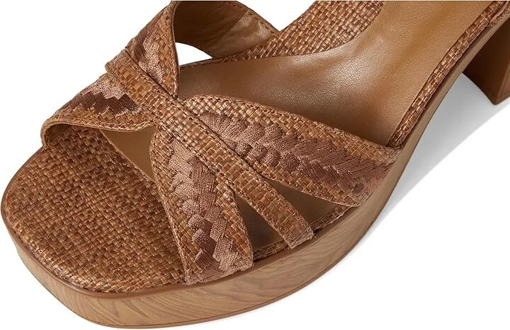 Naturalizer Katalina Women's Wedge Shoes Brown Raffia Fabric : 10 M (B), Synthetic - Image 7
