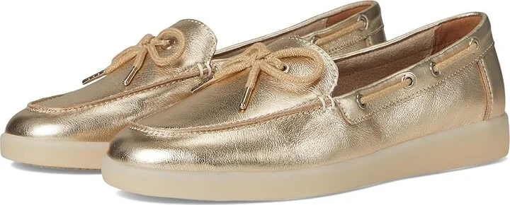 Naturalizer Keelboat Women's Shoes Soft Gold Leather : 7 M (B), Leather/Suede