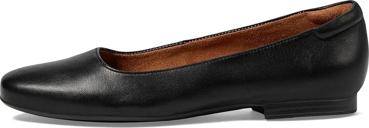Naturalizer Kelly Ballet Women's Flat Shoes Black Leather : 6 W (C) - Image 6