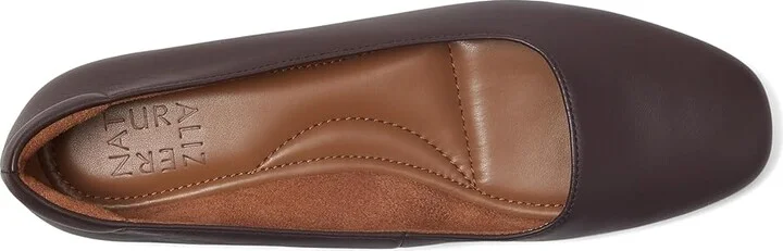 Naturalizer Kelly Ballet Women's Flat Shoes Chocolate Bar Leather : 10 M (B) - Image 2
