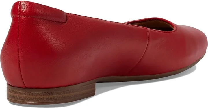 Naturalizer Kelly Ballet Women's Flat Shoes Crimson Red Leather : 6.5 W (C) - Image 4