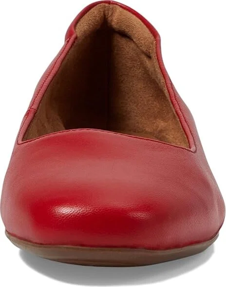 Naturalizer Kelly Ballet Women's Flat Shoes Crimson Red Leather : 6.5 W (C) - Image 5