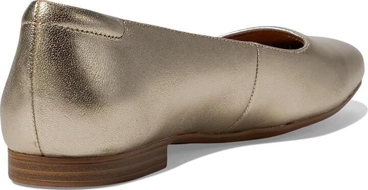 Naturalizer Kelly Ballet Women's Flat Shoes Warm Silver Leather : 9.5 W (C) - Image 4