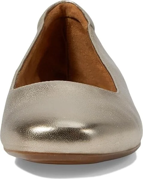 Naturalizer Kelly Ballet Women's Flat Shoes Warm Silver Leather : 9.5 W (C) - Image 5