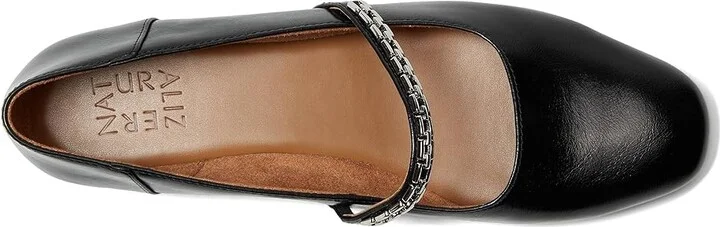 Naturalizer Kelly Chain Women's Shoes Black Faux Leather : 6 M (B) - Image 2