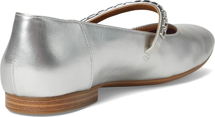 Naturalizer Kelly Chain Women's Shoes Silver Faux Leather : 6 M (B) - Image 4